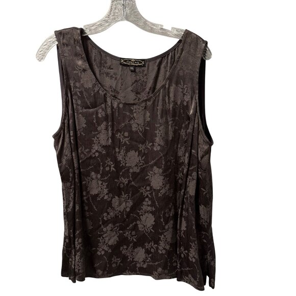 Violet Kay Rayon Floral Sleeveless Top XL Blend blouse - Picture 2 of 13